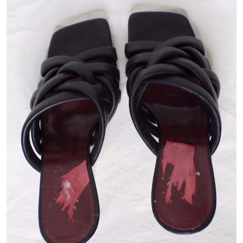 🆕STAUD Deepwater Square Toe Woven Strappy High Heel Sandal Shoes 8 - Picture 4 of 9